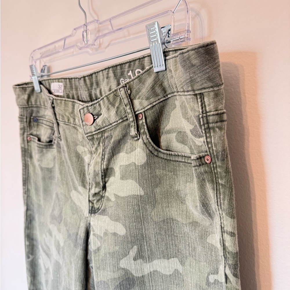 Gap • Always Skinny Jeans Size 32 Camo‎ Print Mid Rise Stretch Denim Capsule - Picture 4 of 7